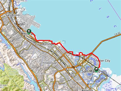map of sf bay trail.